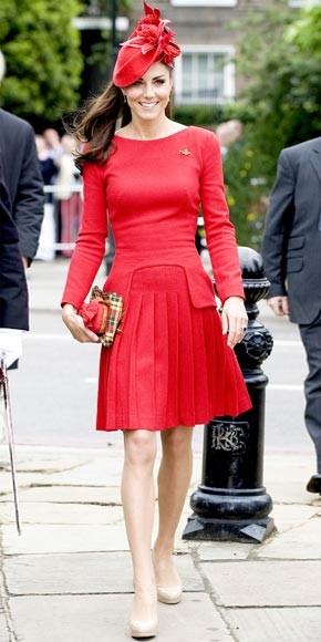 Photo:  Catherine Middleton in Alexander McQueen 2